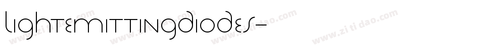 LightEmittingDiodes字体转换