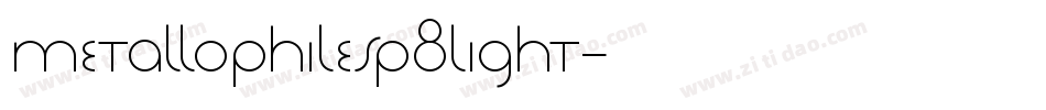 MetallophileSP8Light字体转换
