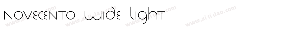 Novecento-wide-Light字体转换