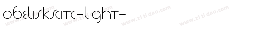 ObeliskSCITC-Light字体转换
