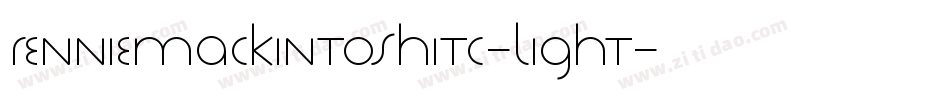 RennieMackintoshITC-Light字体转换