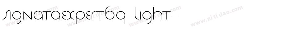 SignataExpertBQ-Light字体转换