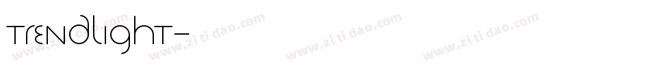 TrendLight字体转换