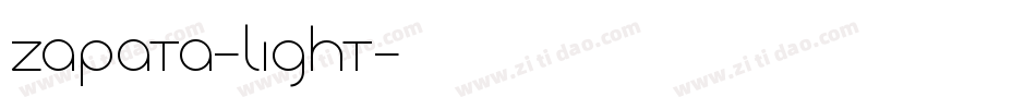 Zapata-Light字体转换