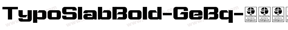 TypoSlabBold-GeBq字体转换
