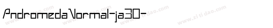 AndromedaNormal-ja30字体转换