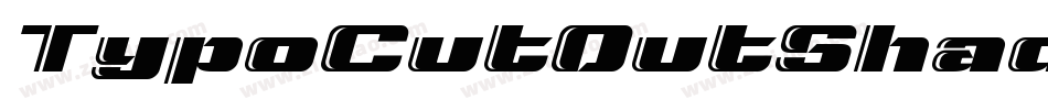 TypoCutOutShadowedDemo-dYER字体转换