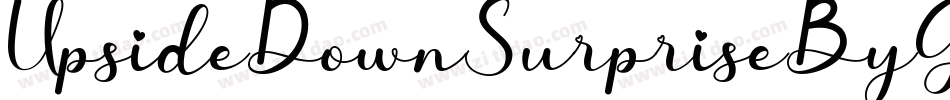 UpsideDownSurpriseByGeorgia-2nnd字体转换