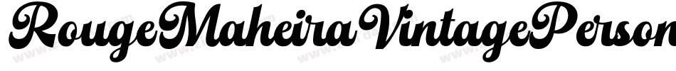RougeMaheiraVintagePersonalUse-MRYP字体转换