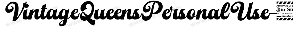 VintageQueensPersonalUse-2O1nw字体转换