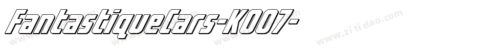 FantastiqueCars-K0O7字体转换