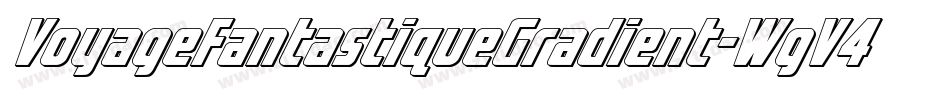 VoyageFantastiqueGradient-WgV4字体转换