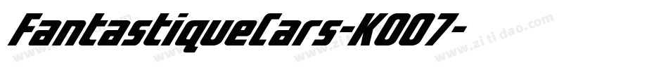 FantastiqueCars-K0O7字体转换