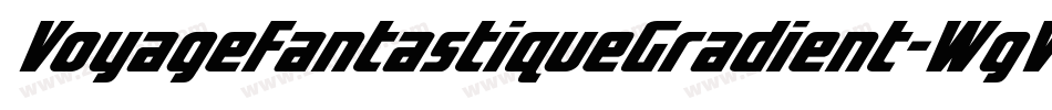 VoyageFantastiqueGradient-WgV4字体转换
