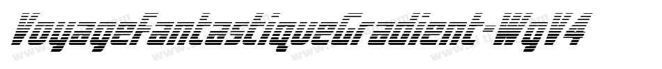 VoyageFantastiqueGradient-WgV4字体转换