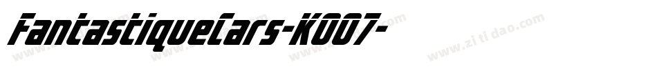 FantastiqueCars-K0O7字体转换