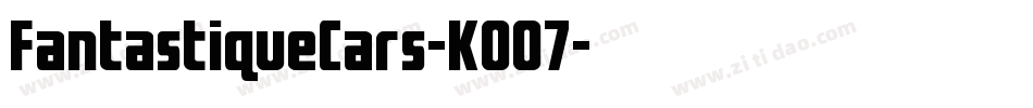 FantastiqueCars-K0O7字体转换