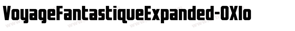 VoyageFantastiqueExpanded-0Xlo字体转换