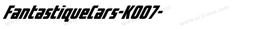 FantastiqueCars-K0O7字体转换