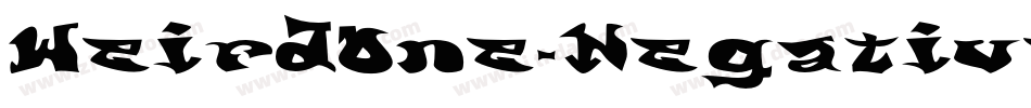 WeirdOne-Negative字体转换