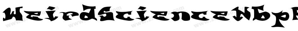 WeirdScienceNbpRegular-qmBr字体转换