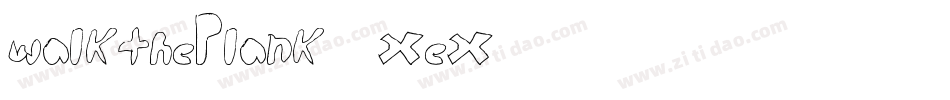 WalkThePlank-6xex字体转换