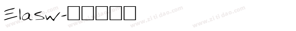 Elasw字体转换