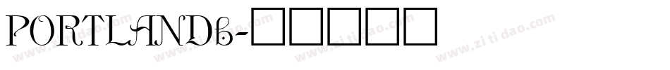 PORTLANDb字体转换