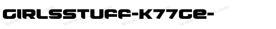 GirlsStuff-K77ge字体转换