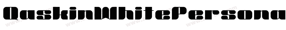 QaskinWhitePersonalUse-67XD字体转换
