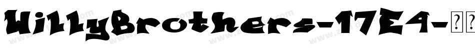 WillyBrothers-17E4字体转换