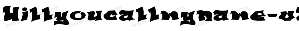 Willyoucallmyname-v2OZ字体转换