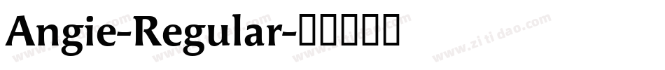 Angie-Regular字体转换