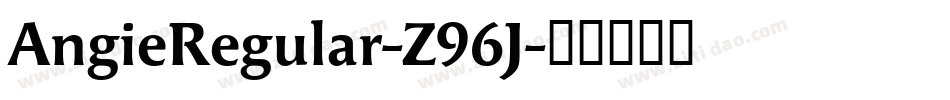 AngieRegular-Z96J字体转换