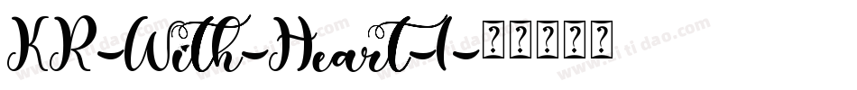 KR-With-Heart-1字体转换