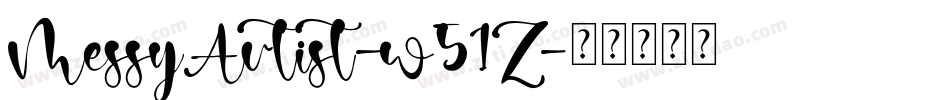 MessyArtist-w51Z字体转换