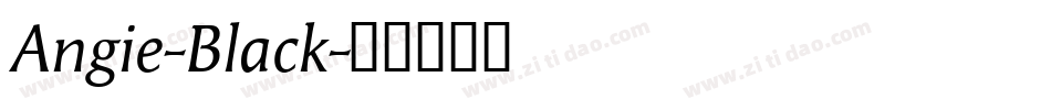 Angie-Black字体转换