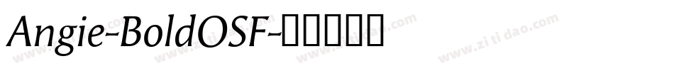 Angie-BoldOSF字体转换