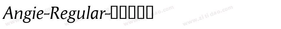Angie-Regular字体转换