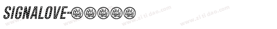 Signalove字体转换