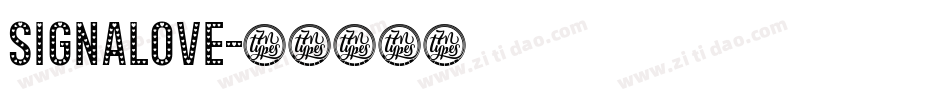 Signalove字体转换