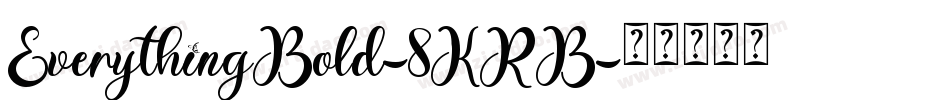 EverythingBold-8KRB字体转换