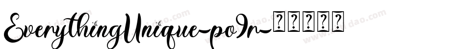 EverythingUnique-po9r字体转换