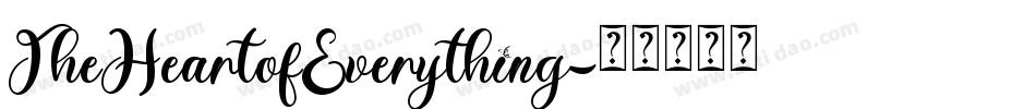 TheHeartofEverything字体转换