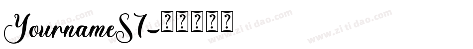 YournameS7字体转换