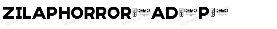 ZilapHorror-Ad7p字体转换