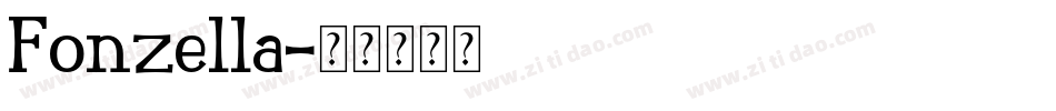 Fonzella字体转换
