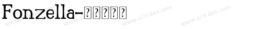 Fonzella字体转换
