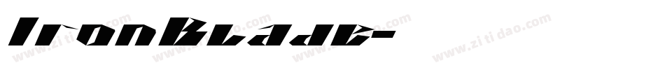 IronBlade字体转换