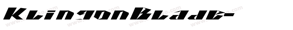 KlingonBlade字体转换